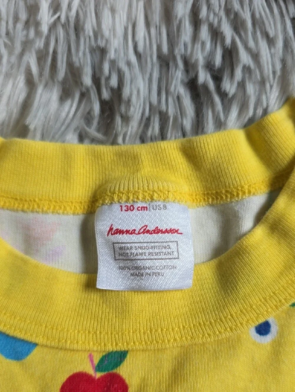 Hanna Andersson Yellow Floral & Berry Kids Pajama Set